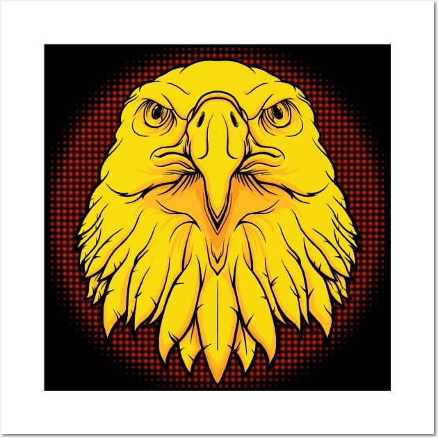 Eagle Head Wall Art by JCoulterArtist